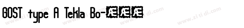 GOST type A Tekla Bo字体转换